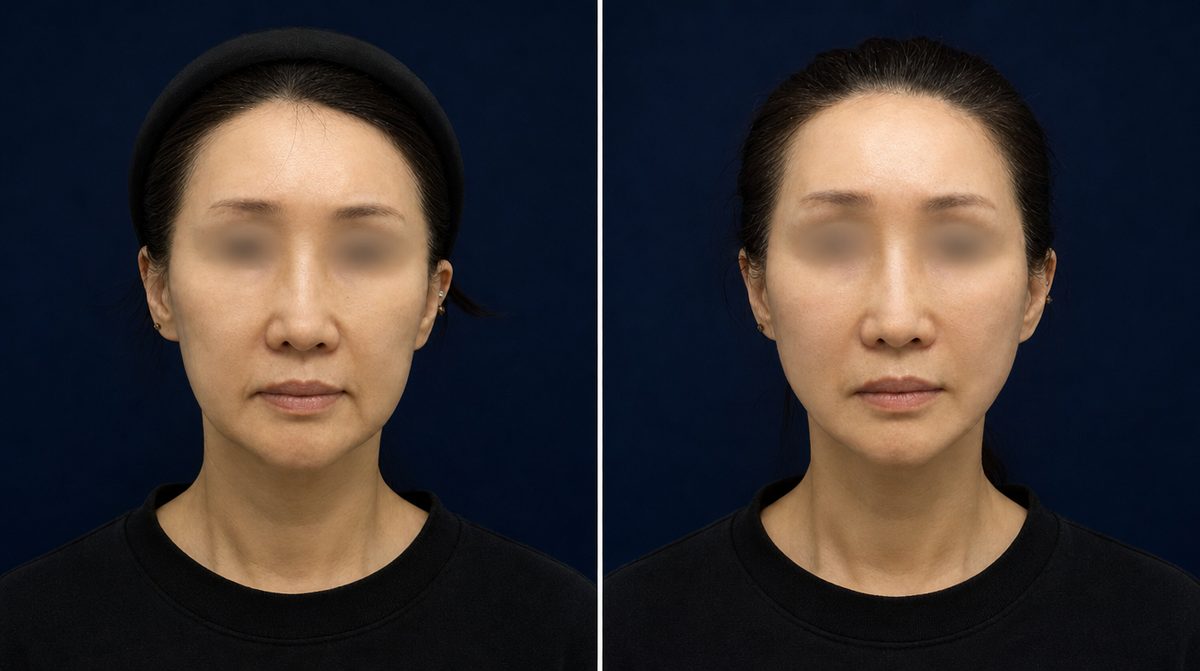 Mint Thread Lifting (16 Threads) before and after - DR.BAQUO Seoul